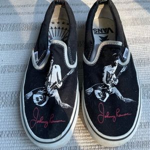 •Vans• Johnny Ramone Slip-ons